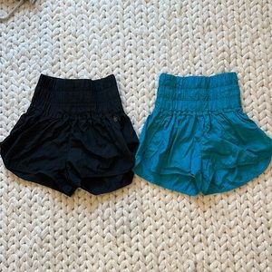 Free People Movement The Way Home Shorts in Black and Teal. Both size XS
